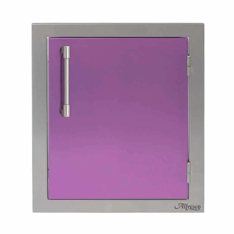 Alfresco 17-Inch Vertical Single Access Door-Blue Lilac