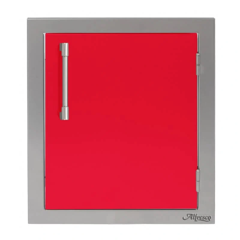 Alfresco 17-Inch Vertical Single Access Door-Raspberry Red