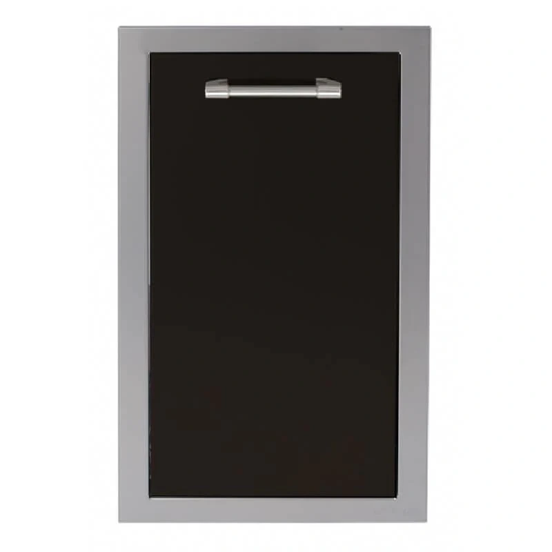 Alfresco 20-Inch Stainless Steel Soft-Close Dual Trash Center-Jet Black Gloss