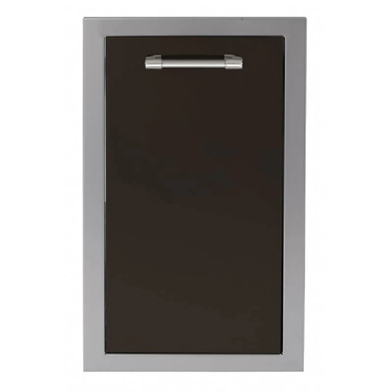 Alfresco 20-Inch Stainless Steel Soft-Close Dual Trash Center-Jet Black Matte