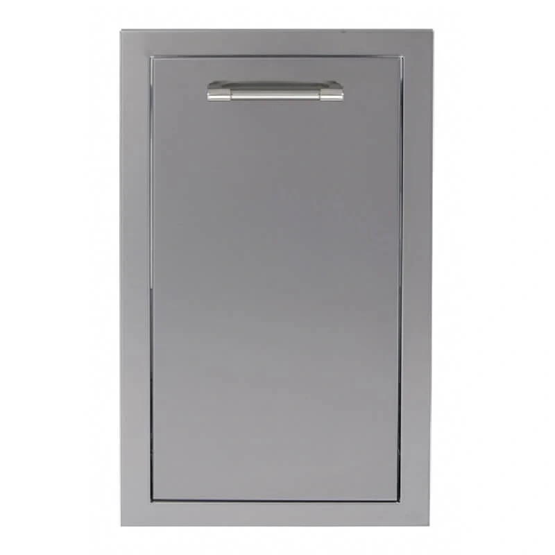 Alfresco 20-Inch Stainless Steel Soft-Close Dual Trash Center-Signal Gray