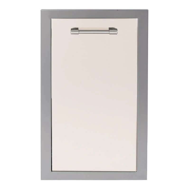 Alfresco 20-Inch Stainless Steel Soft-Close Dual Trash Center-Signal White Gloss