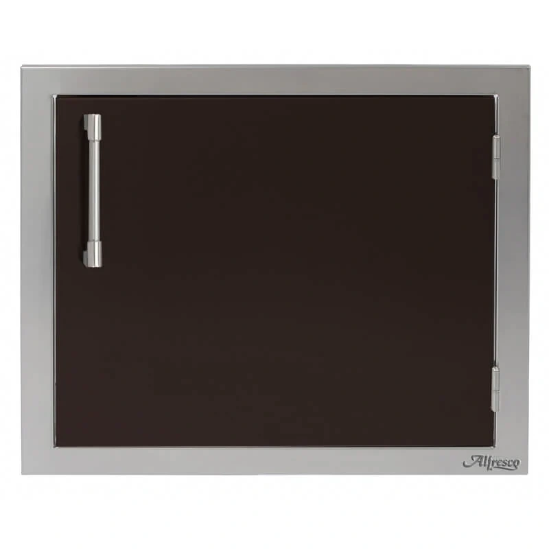 Alfresco 23-Inch Horizontal Single Access Door-Jet Black Matte