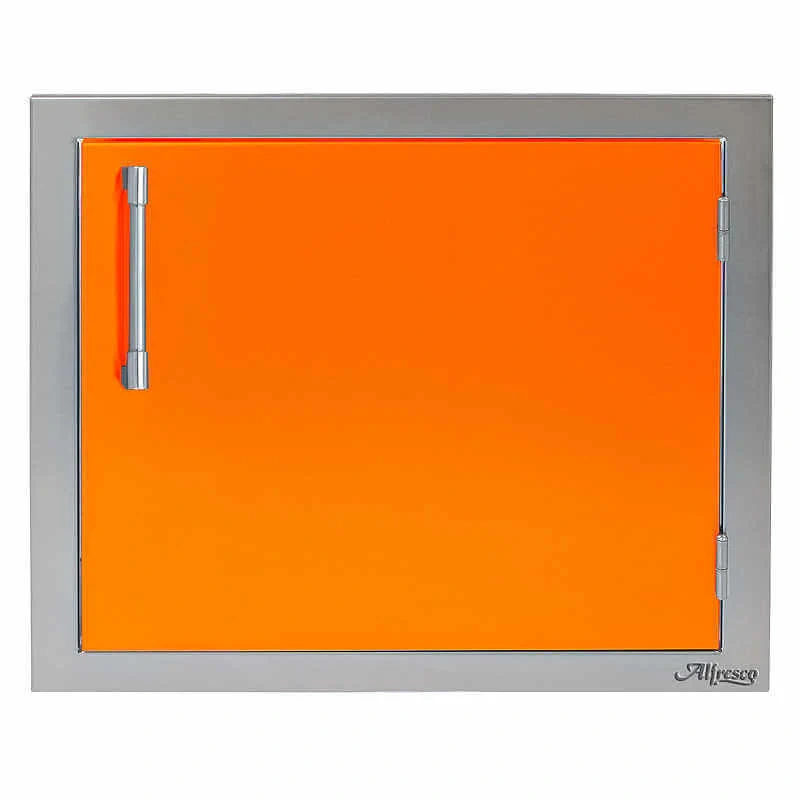 Alfresco 23-Inch Horizontal Single Access Door-Luminous Orange