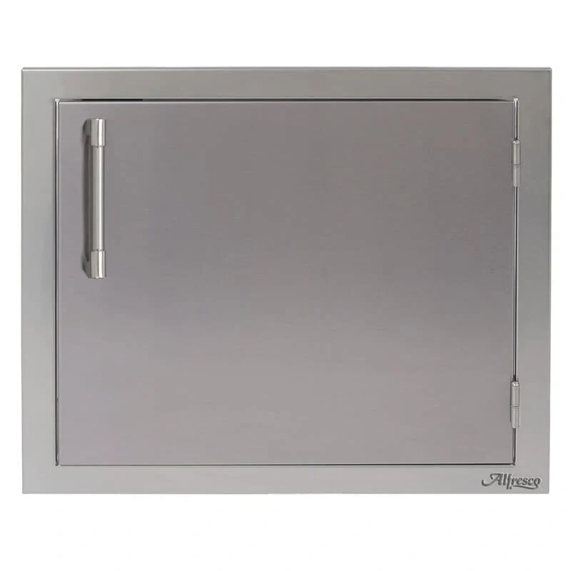 Alfresco 23-Inch Horizontal Single Access Door-Signal Gray