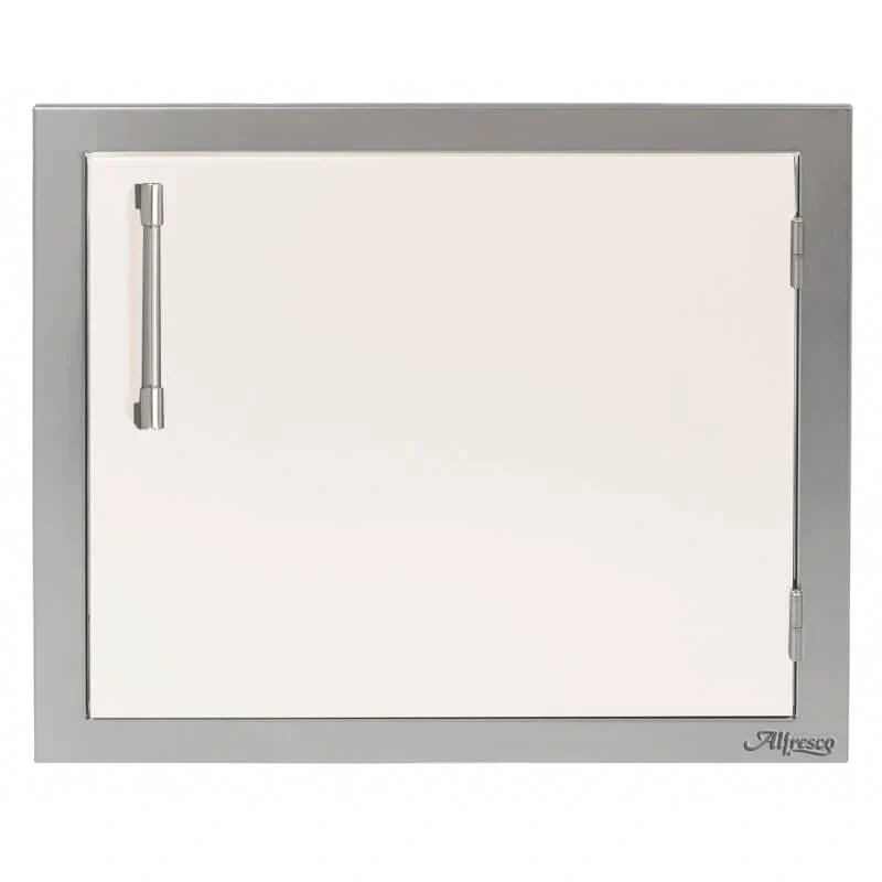 Alfresco 23-Inch Horizontal Single Access Door-Signal White Gloss