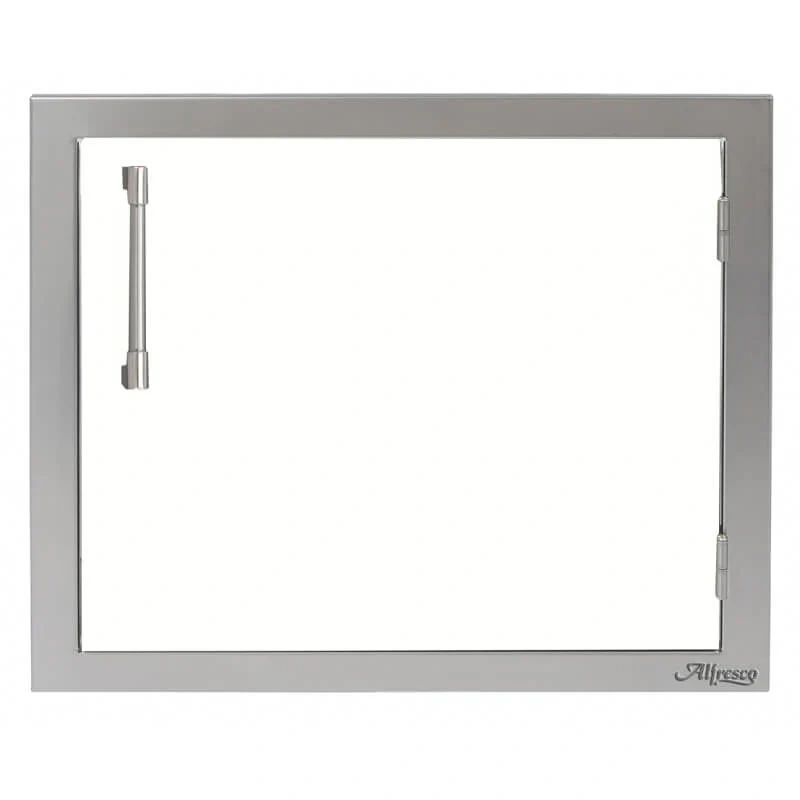 Alfresco 23-Inch Horizontal Single Access Door-Signal White Matte