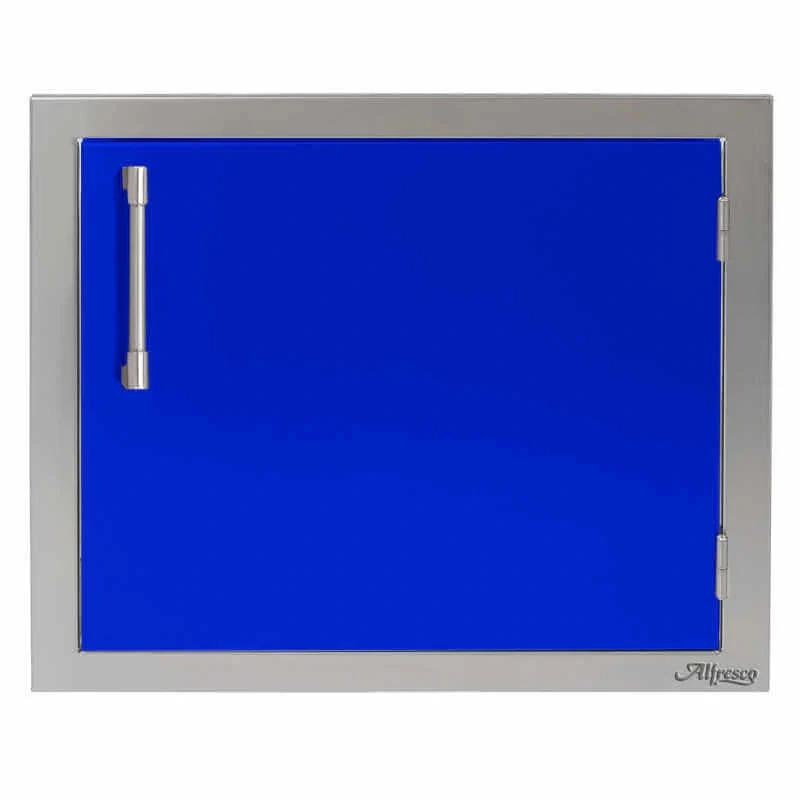 Alfresco 23-Inch Horizontal Single Access Door-Ultramarine Blue