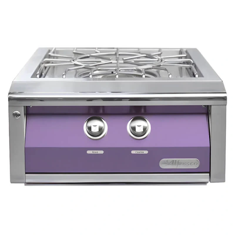 Alfresco 24-Inch Gas Versa Power Cooking System-Blue Lilac