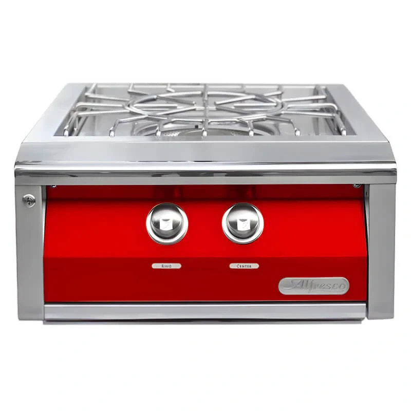 Alfresco 24-Inch Gas Versa Power Cooking System-Carmine Red