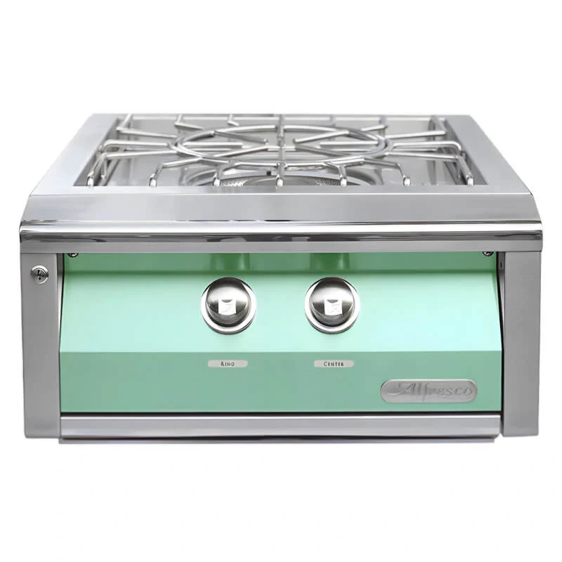 Alfresco 24-Inch Gas Versa Power Cooking System-Light Green