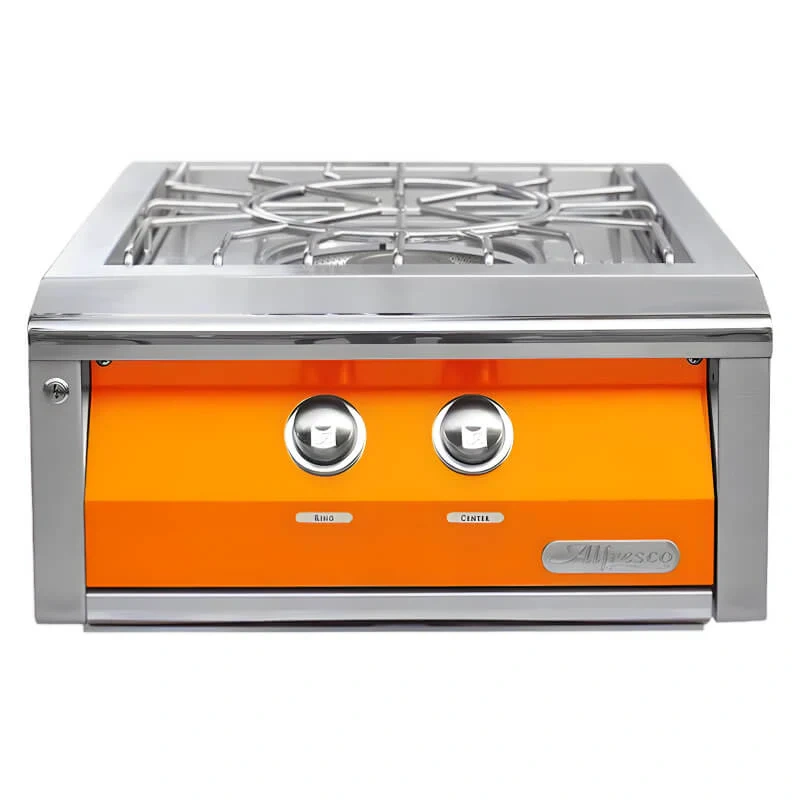 Alfresco 24-Inch Gas Versa Power Cooking System-Luminous Orange