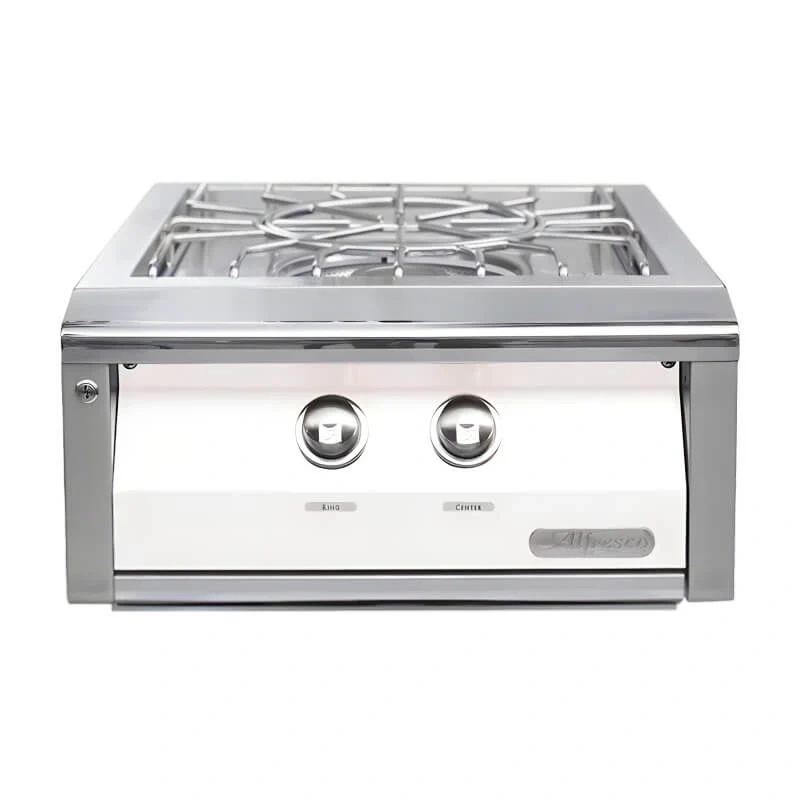 Alfresco 24-Inch Gas Versa Power Cooking System-Signal White Matte