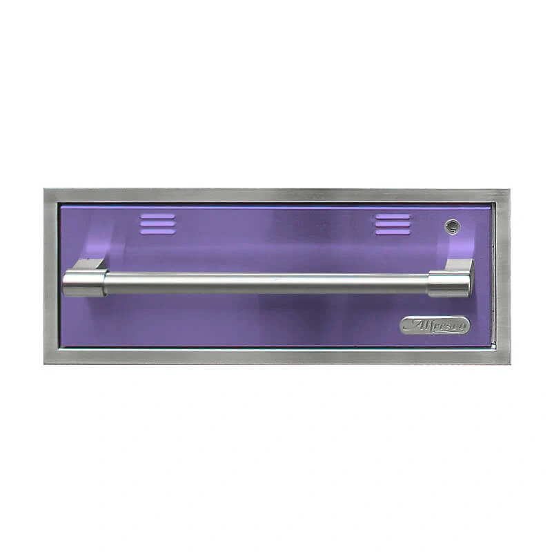 Alfresco 30-Inch Electric Warming Drawer-Carmine Red