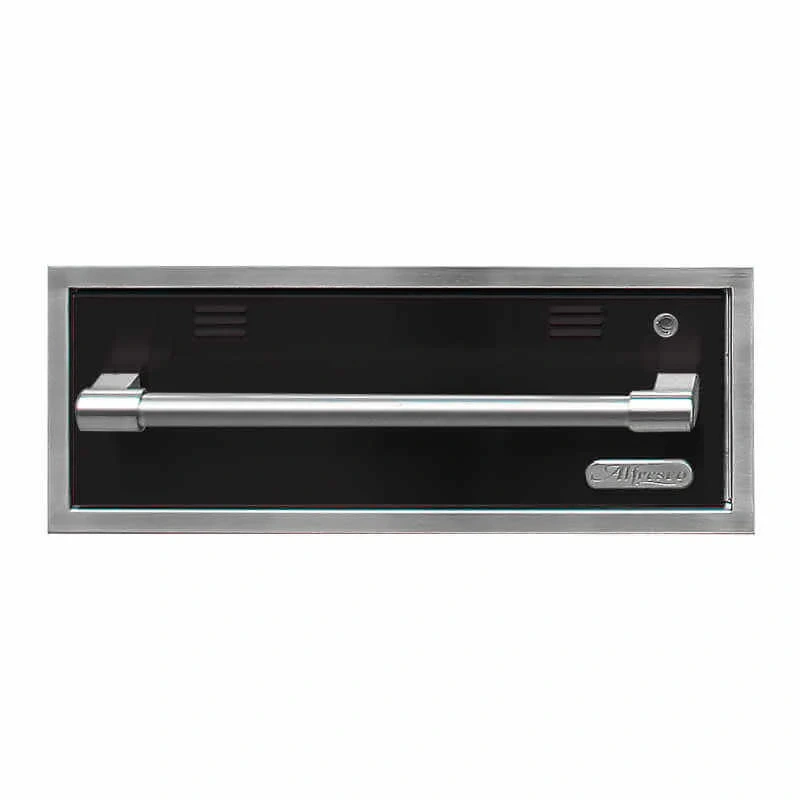 Alfresco 30-Inch Electric Warming Drawer-Jet Black Gloss