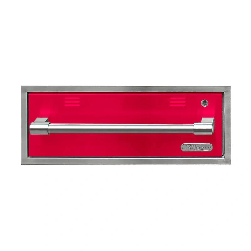 Alfresco 30-Inch Electric Warming Drawer-Raspberry Red