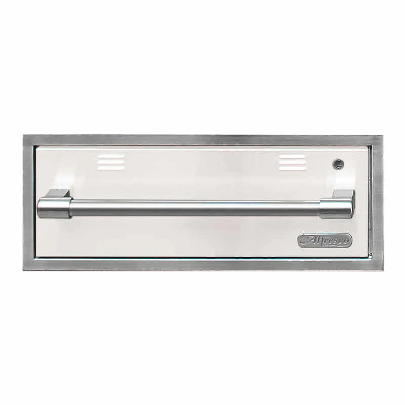 Alfresco 30-Inch Electric Warming Drawer-Signal White Gloss