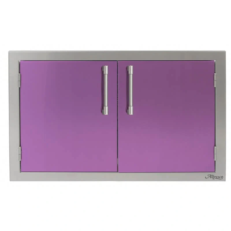 Alfresco 30 Inch Stainless Steel Double Access Door-Blue Lilac