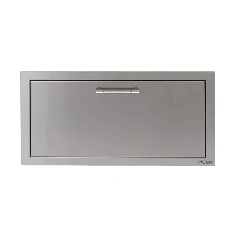 Alfresco 30-Inch Versa Power Stainless Steel Soft-Close Single Drawer-Signal Gray