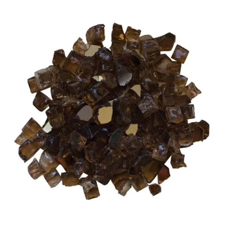 Amantii 1/2″ Light Brown Reflective Fire Glass – 5lbs AMSF-GLASS-02