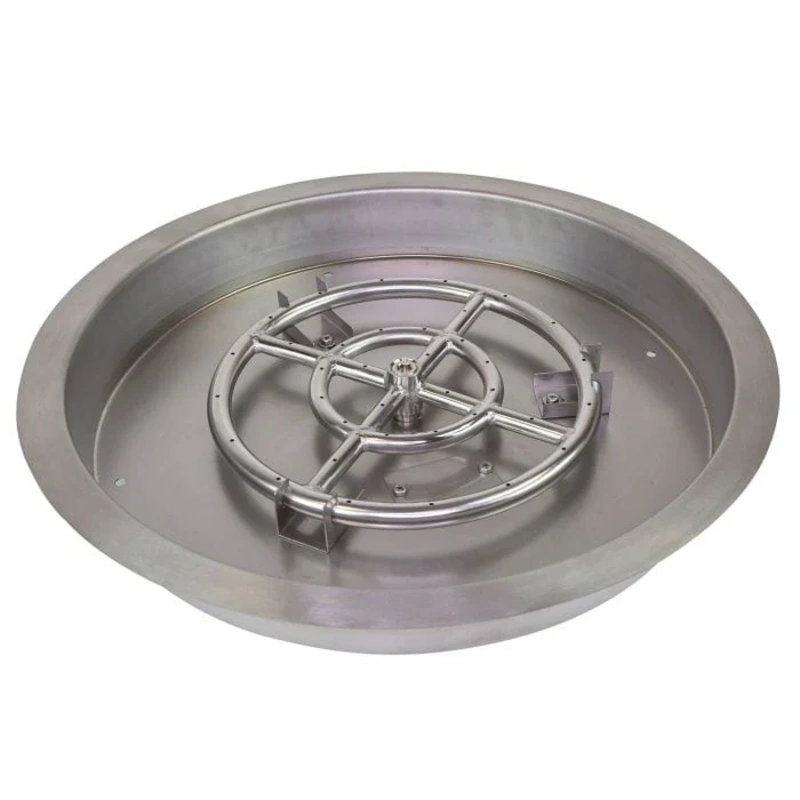 Athena 25-Inch Round Drop-In Stainless Steel Burner Pan DIP-RD-25