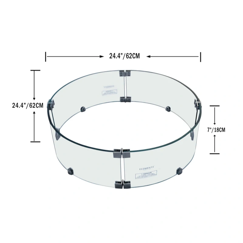 Elementi Fire Table WindScreen ONC05-001