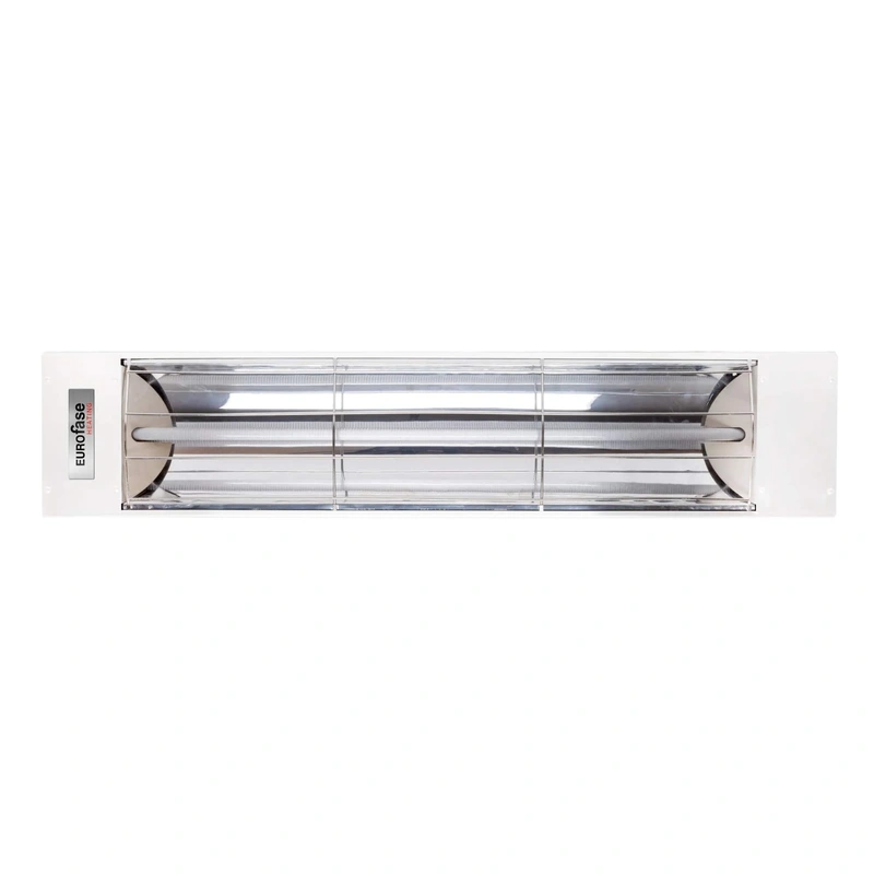 Eurofase EF20 Series 39-inch White Stainless Steel Single Element 2000 Watt Electric Patio Heater