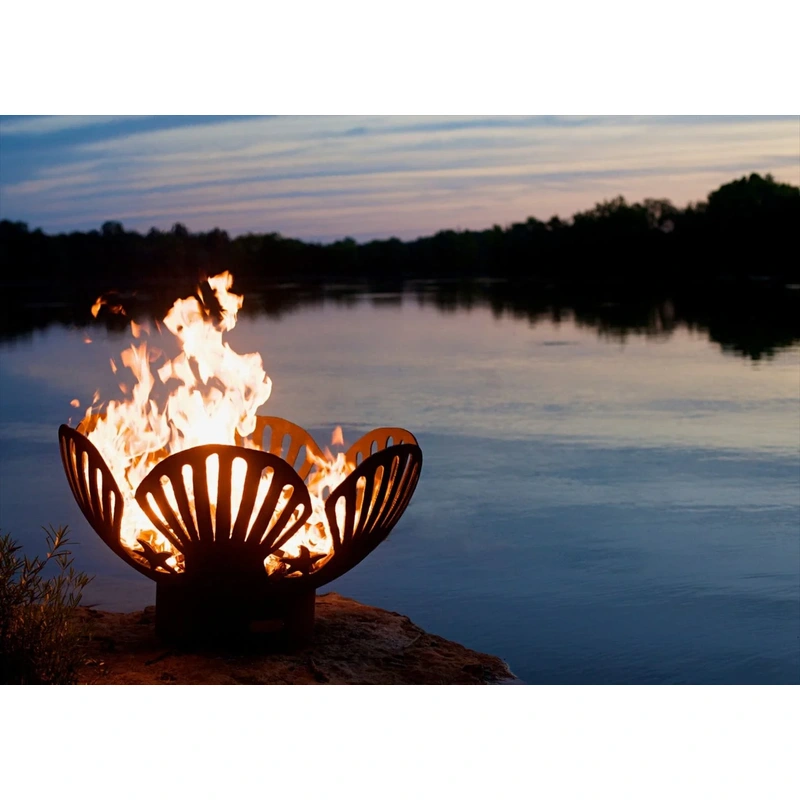 Fire Pit Art Barefoot Beach 42-inch Wood Burning Fire Pit – BB