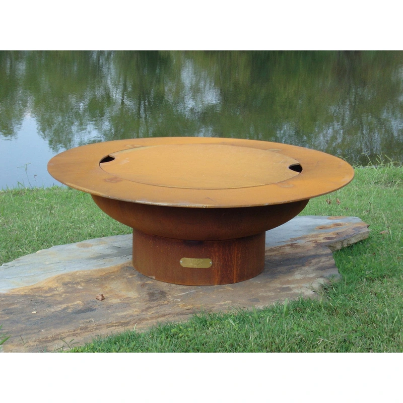 Fire Pit Art Magnum w/lid 54-inch Wood Burning Fire Pit – MAG/LID