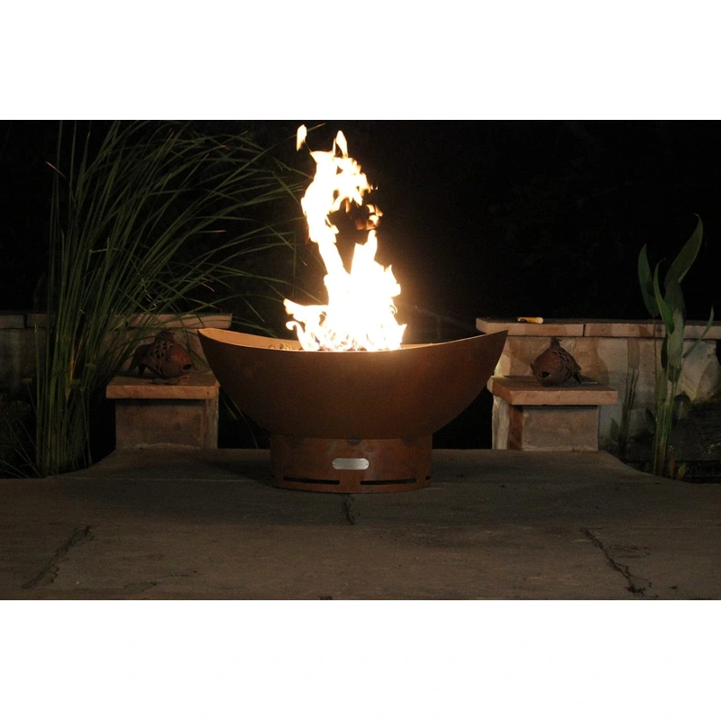 Fire Pit Art Scallop/Tidal 36-inch Gas Fire Pit – SC