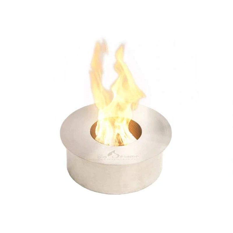 The Bio Flame 13-inch Built-In Ethanol Fireplace Round Burner